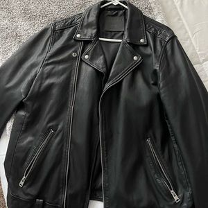 Mens leather jacket all saints
